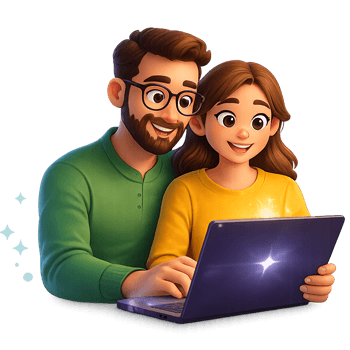 A parent supporting a young Nuvora creator